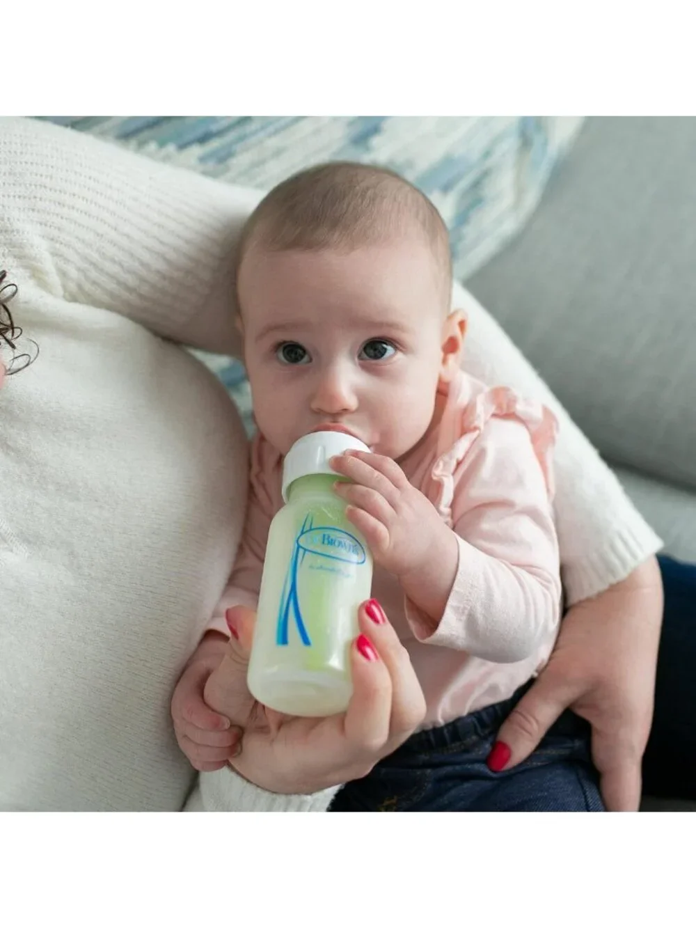 Anti-Colic Breast to Bottle Feeding Set, Slow Flow Nipples, Silicone Pacifier